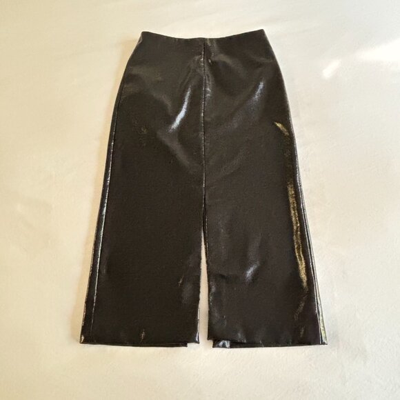 Tibi Glossed Jersey Pencil Skirt - Picture 4 of 5